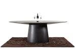 30" Wenge Veneer Oval Dining Table