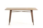 30" Steel And Wood Dining Table