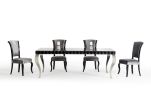 30" Black Lacquer Mdf Dining Table