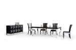 30" Black Lacquer Mdf Dining Table