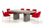 Dark Gray Concrete Dining Table