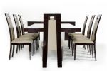 30" Ebony High Gloss Mdf And Steel Dining Table