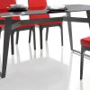 30" Black Glass Dining Table