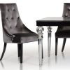 31" Black Crocodile Lacquer Dining Table