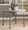 45" X 45" X 30" Gray Oak And Sandy Gray Dining Table