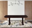 60" Espresso Solid Wood Pedestal Base Dining Table