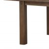 42" Brown Solid Wood Dining Table