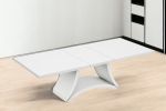 98" White Solid Manufactured Wood Dining Table