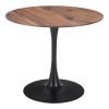 35" Steel Pedestal Base Dining Table