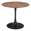 35" Steel Pedestal Base Dining Table